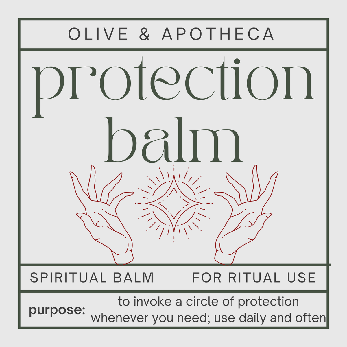 protection ritual balm