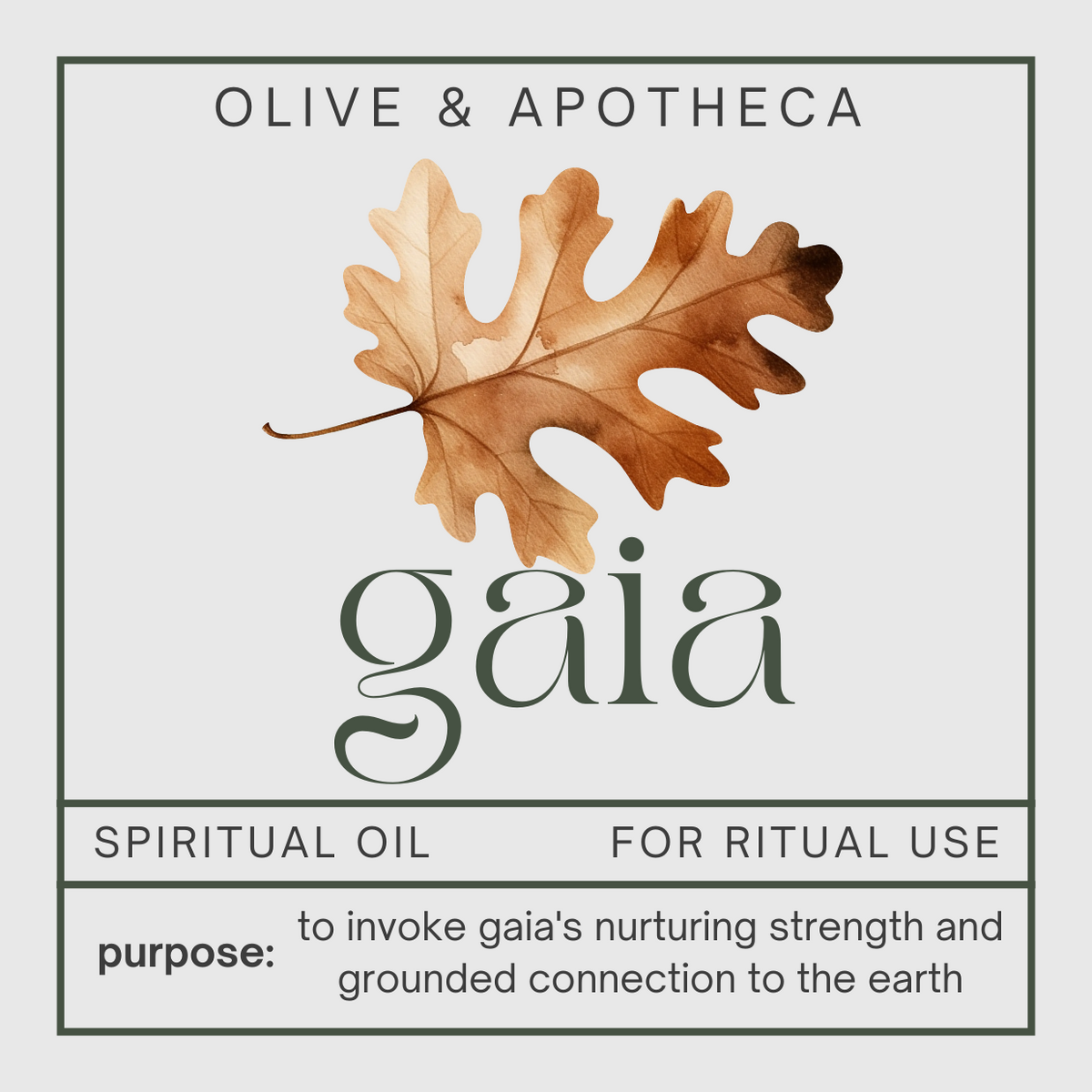 gaia veneration oil