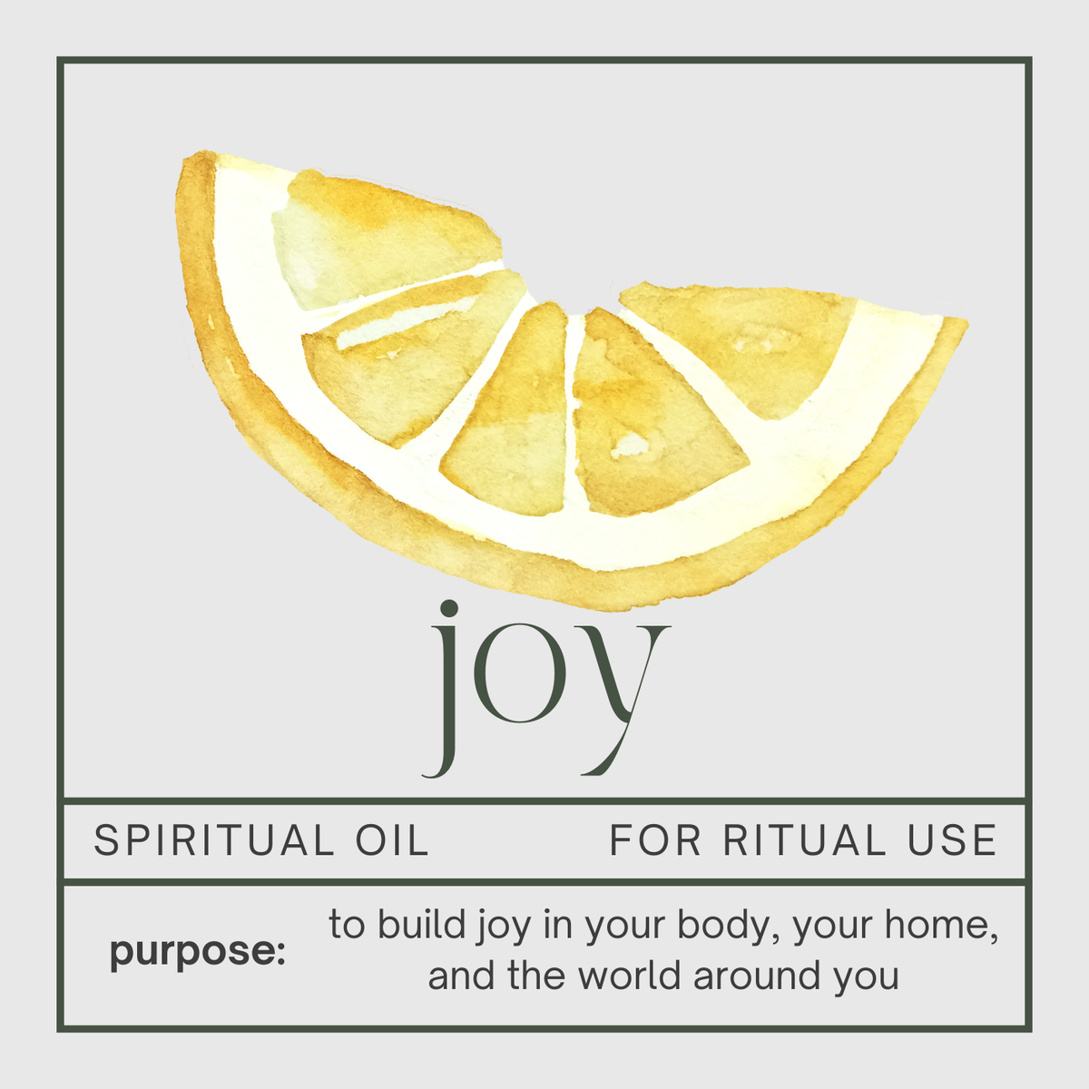 joy oil