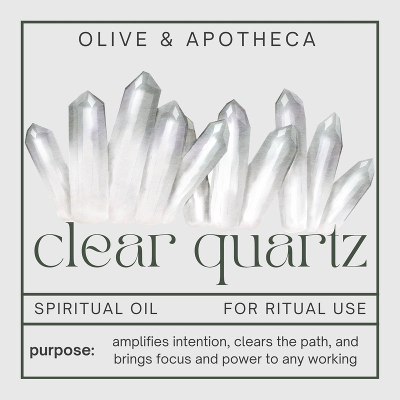 the CLEAR QUARTZ spell oil