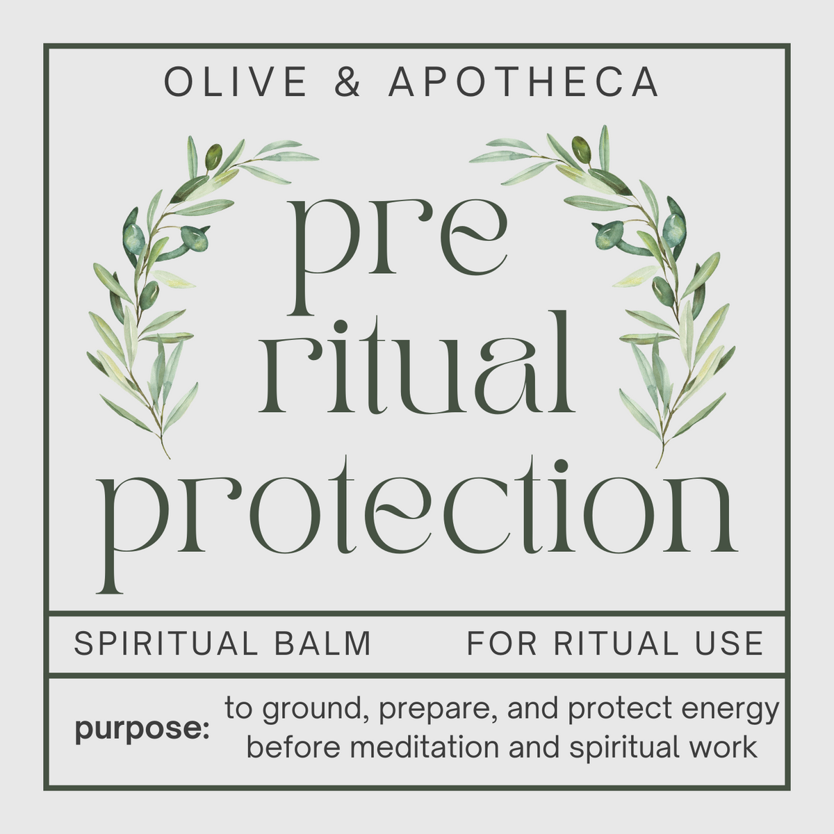pre ritual circle casting balm